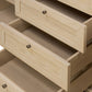 Millie Double Vanity - Satin Bleached Oak Veneer