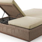 Lorelei Outdoor Double Chaise - Alessi Buff