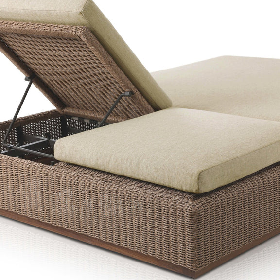 Lorelei Outdoor Double Chaise - Alessi Buff