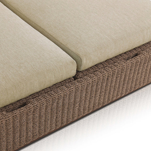 Lorelei Outdoor Double Chaise - Alessi Buff