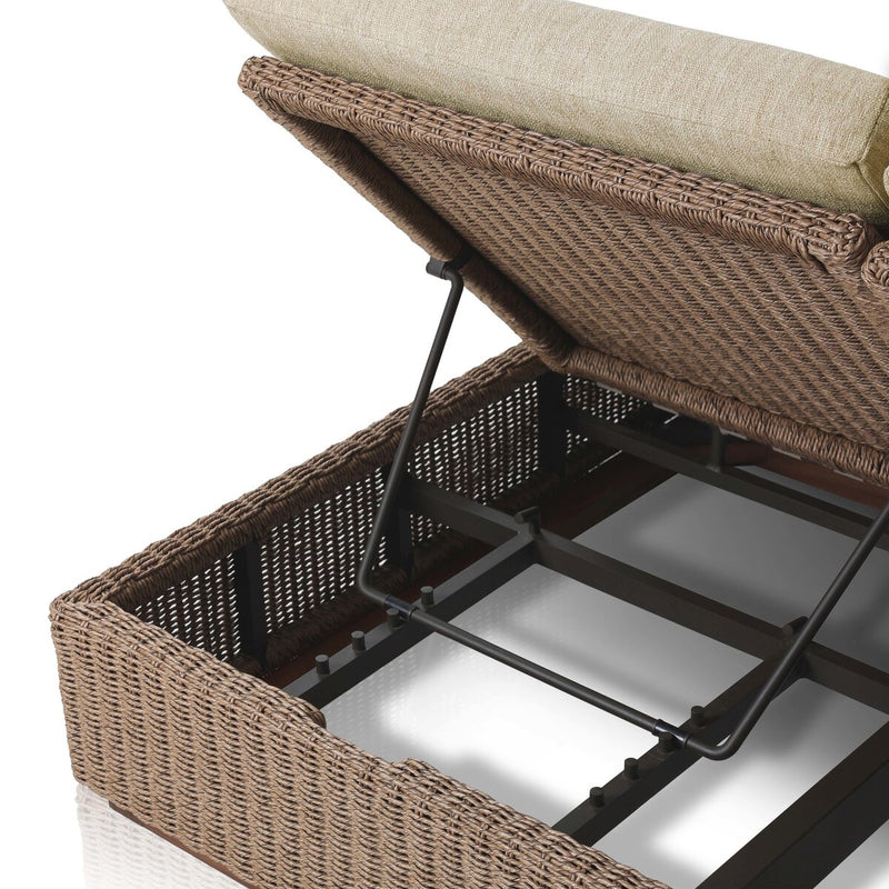 Lorelei Outdoor Double Chaise - Alessi Buff