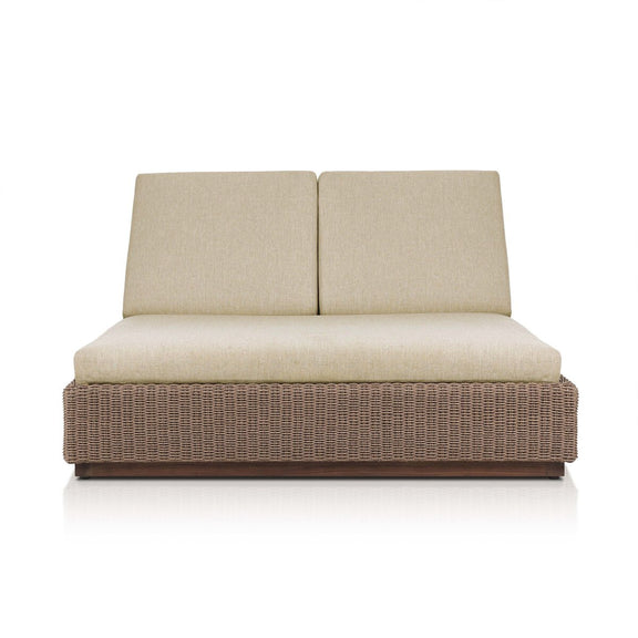 Lorelei Outdoor Double Chaise - Alessi Buff