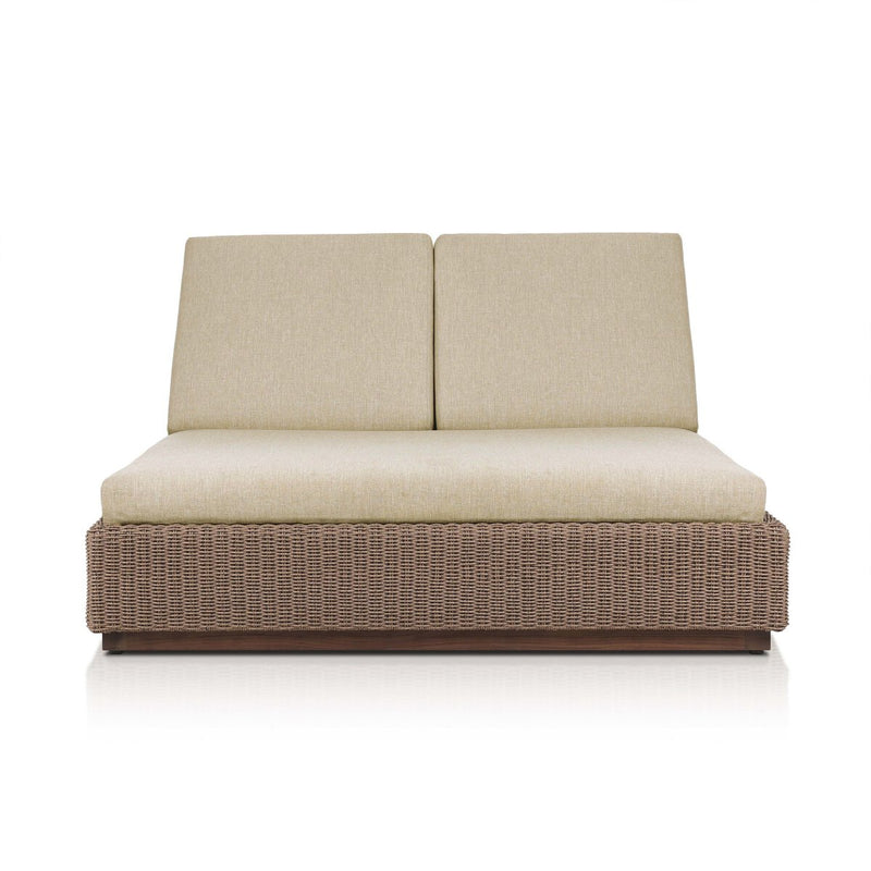 Lorelei Outdoor Double Chaise - Alessi Buff