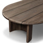 Paden Outdoor Coffee Table - Stained Toasted Brown-fsc