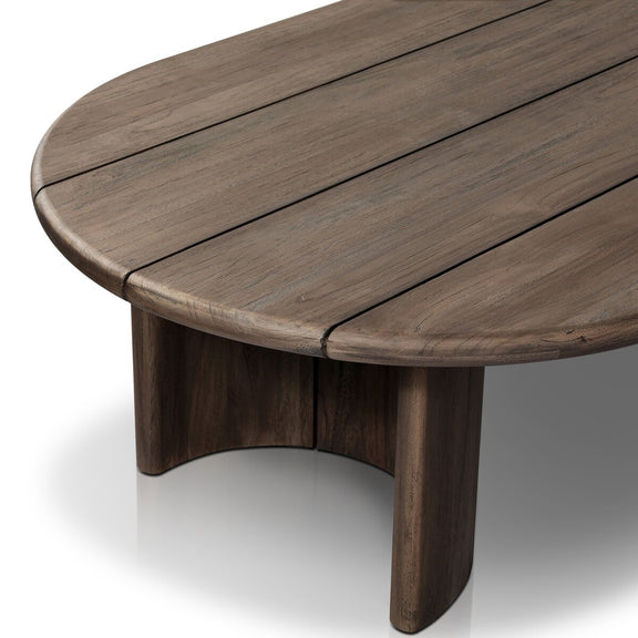 Paden Outdoor Coffee Table - Stained Toasted Brown-fsc