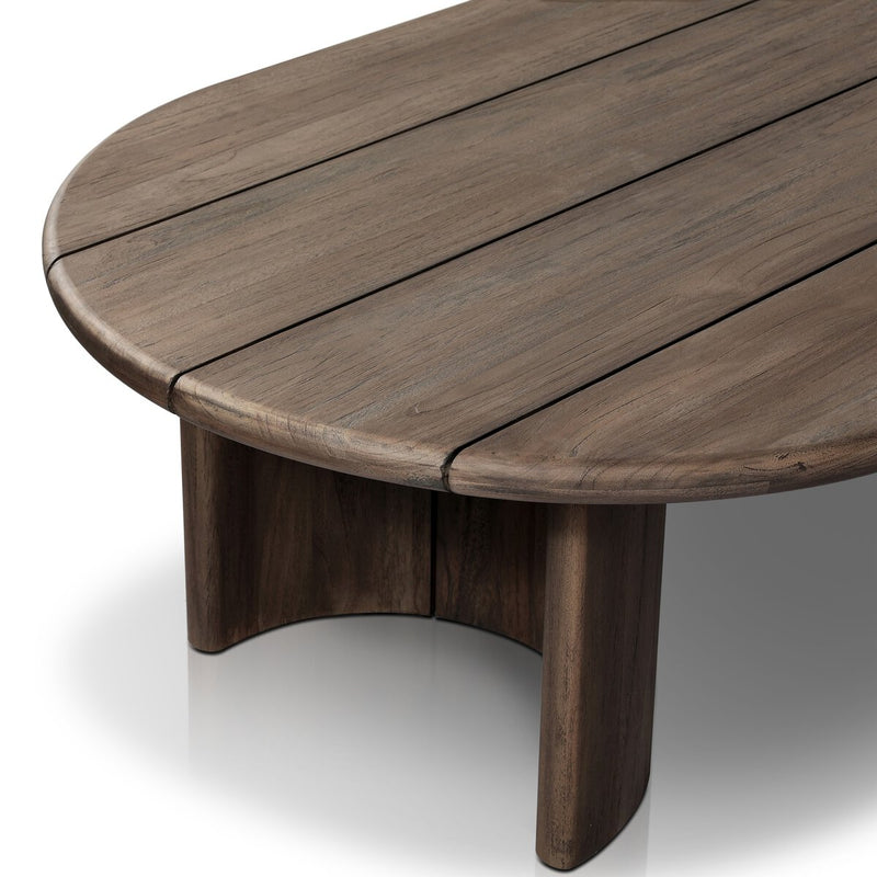 Paden Outdoor Coffee Table - Stained Toasted Brown-fsc