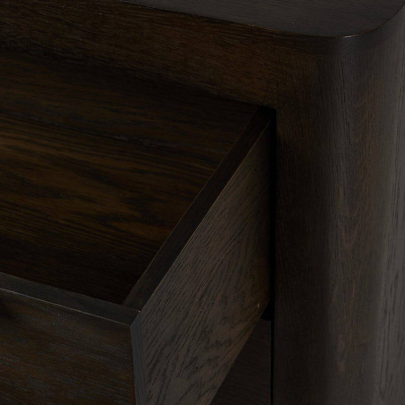 Bruce 6 Drawer Dresser - Espresso Oak Veneer