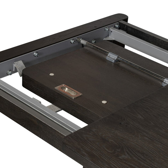 Noeline Extension Dining Table - Cracked Smoked Black Veneer