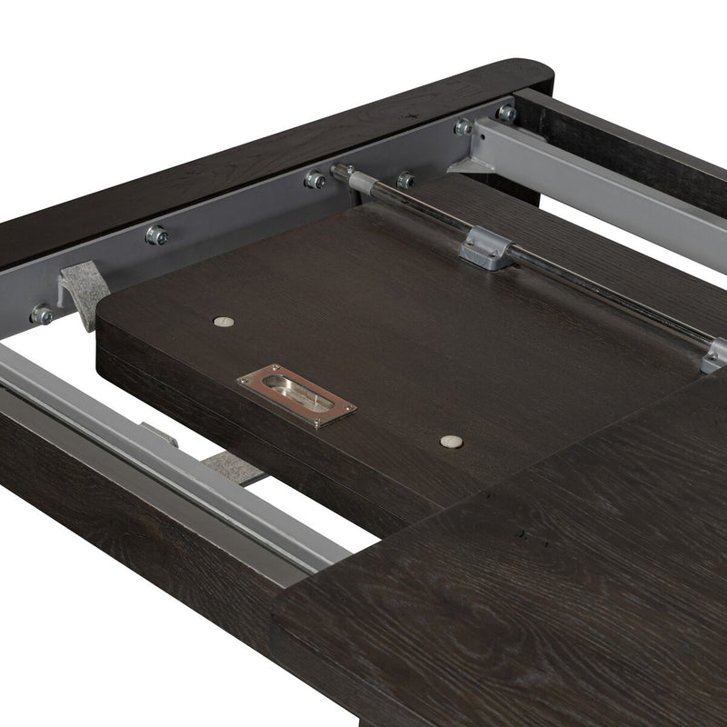Noeline Extension Dining Table - Cracked Smoked Black Veneer