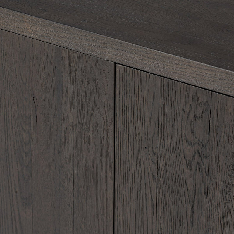 Noeline Sideboard - Cracked Smoked Black Veneer