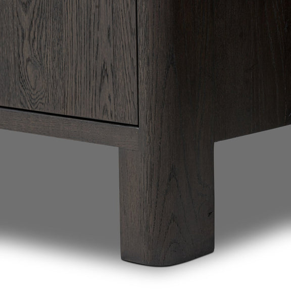 Noeline Sideboard - Cracked Smoked Black Veneer