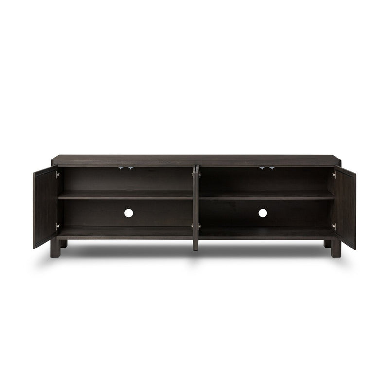 Noeline Sideboard - Cracked Smoked Black Veneer