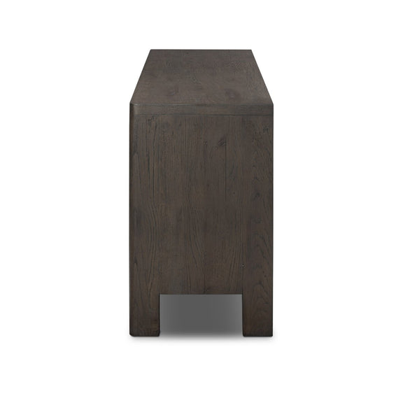 Noeline Sideboard - Cracked Smoked Black Veneer