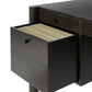 Reza Desk - Worn Black Parawood