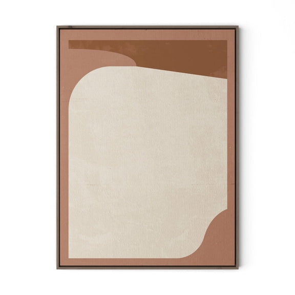 Tonal Study I by Coup d'Esprit - Rustic Walnut Floater