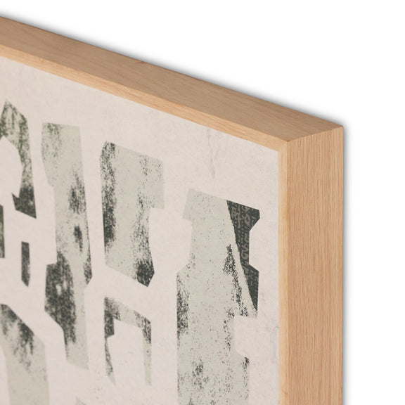 Block Sea I by Coup d'Esprit - White Oak Floater