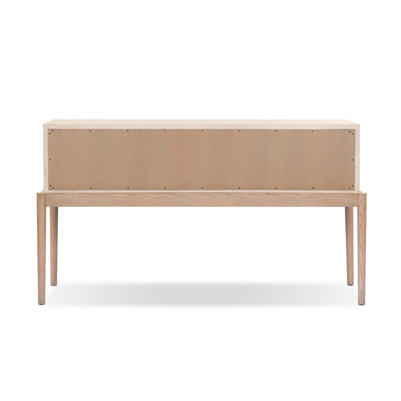 Ford Console Table - Beige Painted Linen