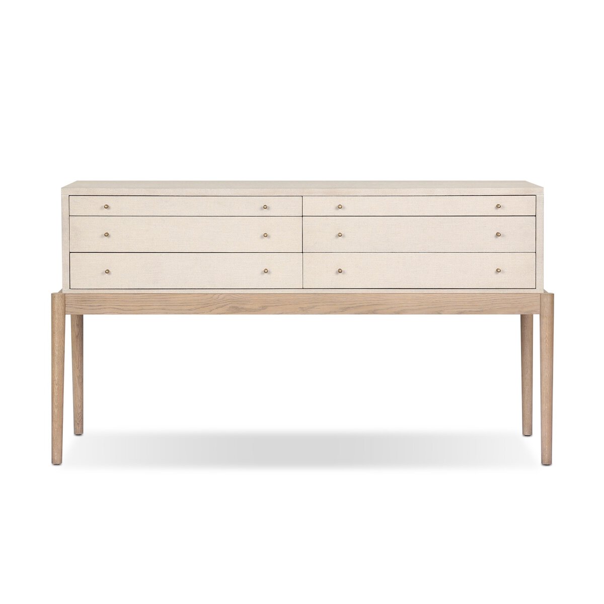 Ford Console Table - Beige Painted Linen