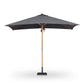 Baska Outdoor Rectangular Umbrella - Arashi Graphite