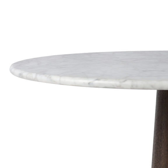 Goetz Bar + Counter Table - Honed White Marble