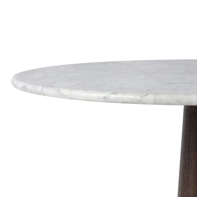 Goetz Bar + Counter Table - Honed White Marble