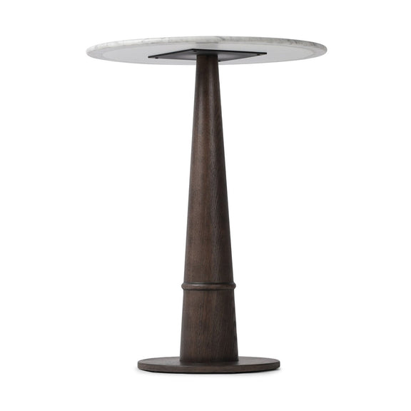 Goetz Bar + Counter Table - Honed White Marble