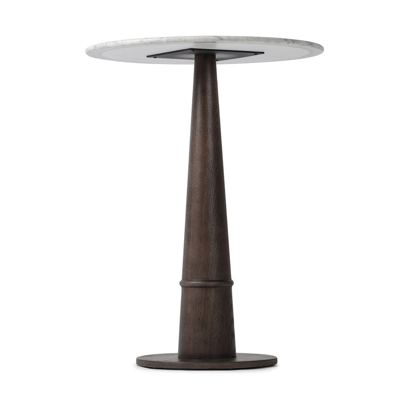 Goetz Bar + Counter Table - Honed White Marble