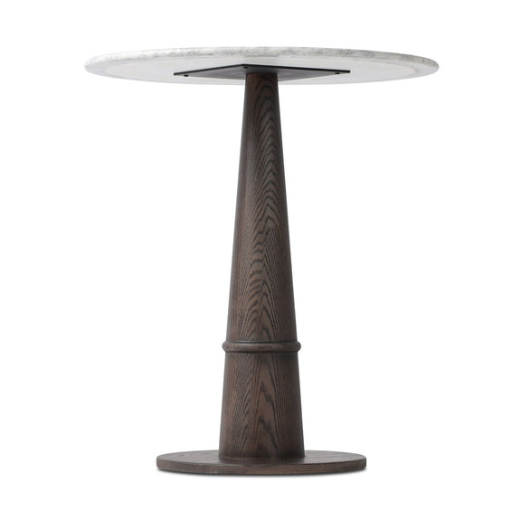 Goetz Bar + Counter Table - Honed White Marble
