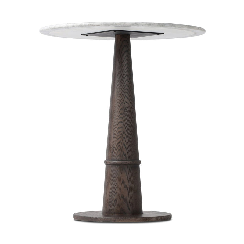 Goetz Bar + Counter Table - Honed White Marble