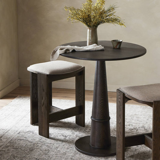 Goetz Bar + Counter Table - Brown Oak Veneer