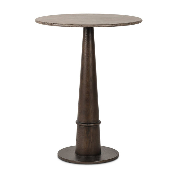 Goetz Bar + Counter Table - Warm Grey Marble