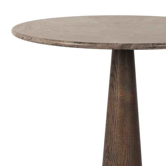 Goetz Bar + Counter Table - Warm Grey Marble