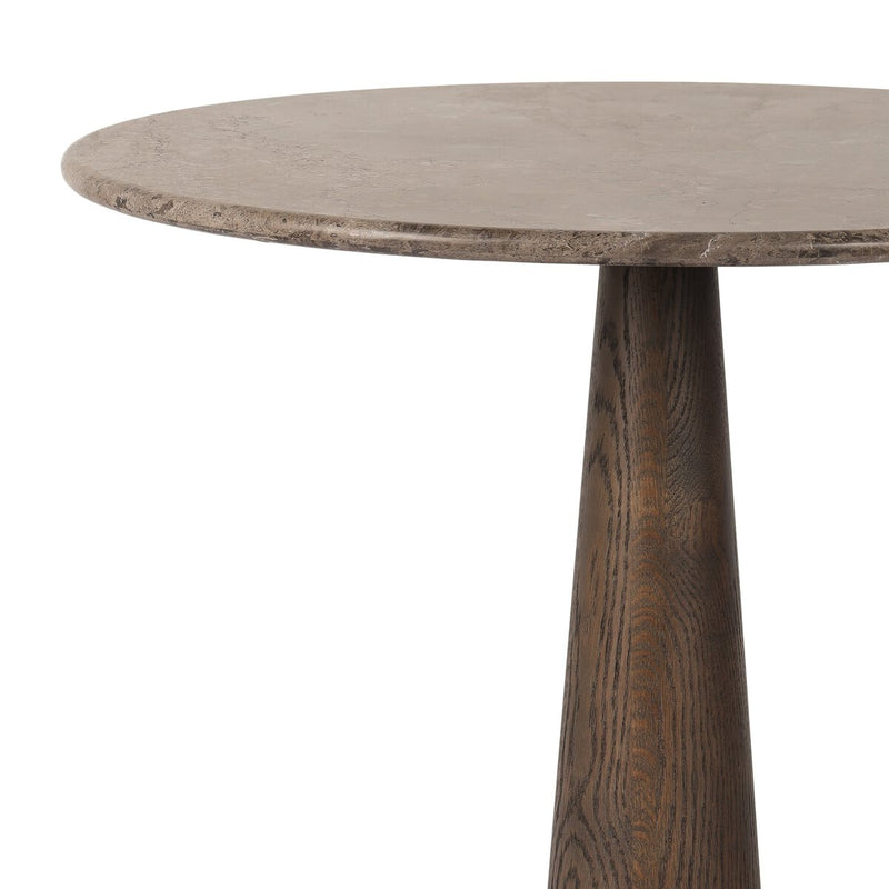Goetz Bar + Counter Table - Warm Grey Marble