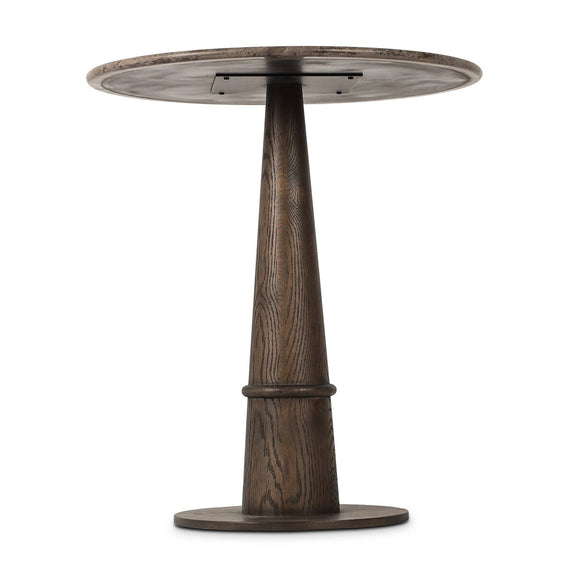 Goetz Bar + Counter Table - Warm Grey Marble