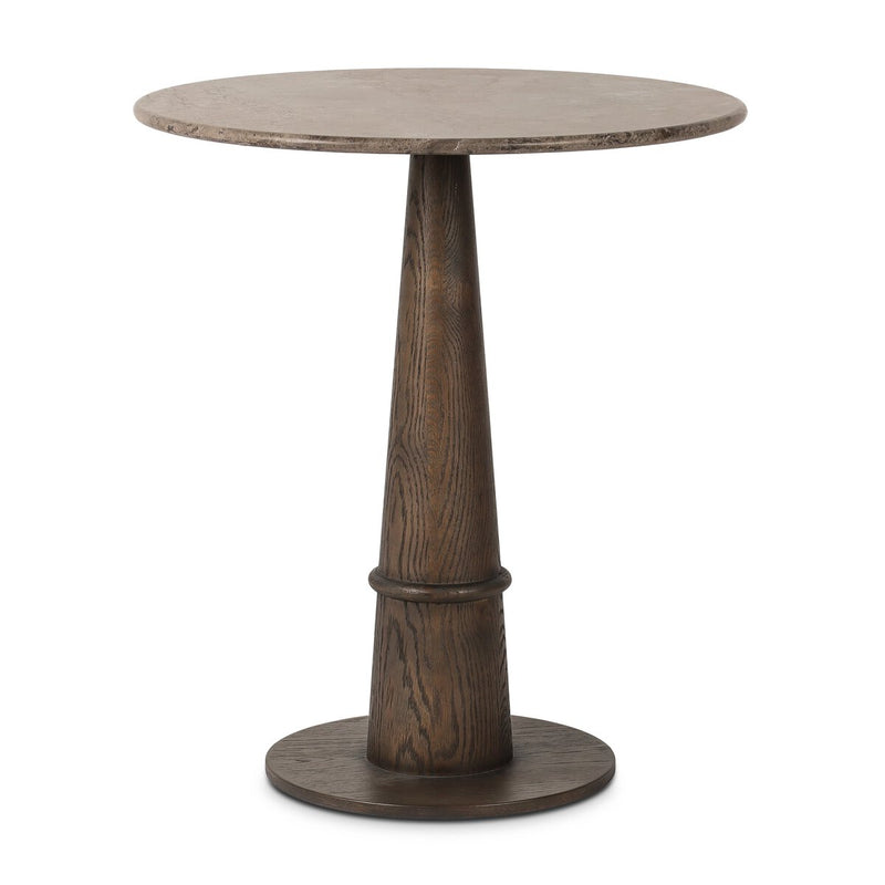 Goetz Bar + Counter Table - Warm Grey Marble