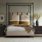 Leigh Canopy Bed - Palm Ecru