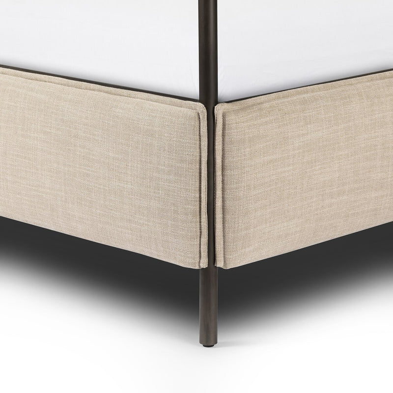 Leigh Canopy Bed - Palm Ecru