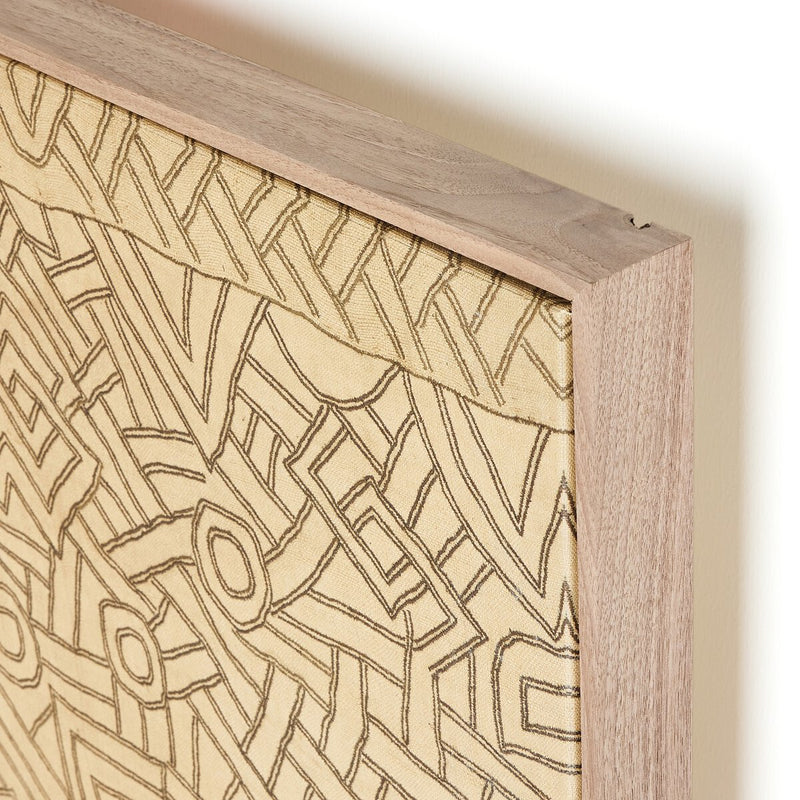 Kuba Diptych by FH Art Studio - Rustic Walnut Floater