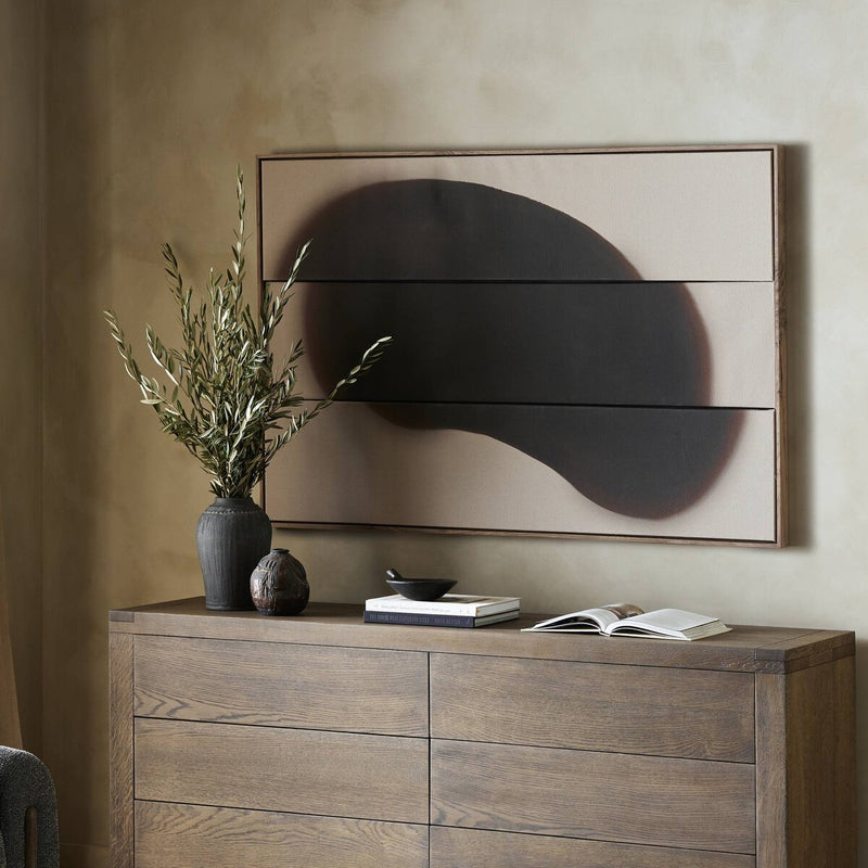 Rift by FH Art Studio - Rustic Walnut Floater
