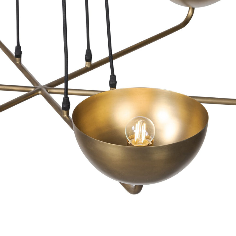 Keller Chandelier - Aged Brass