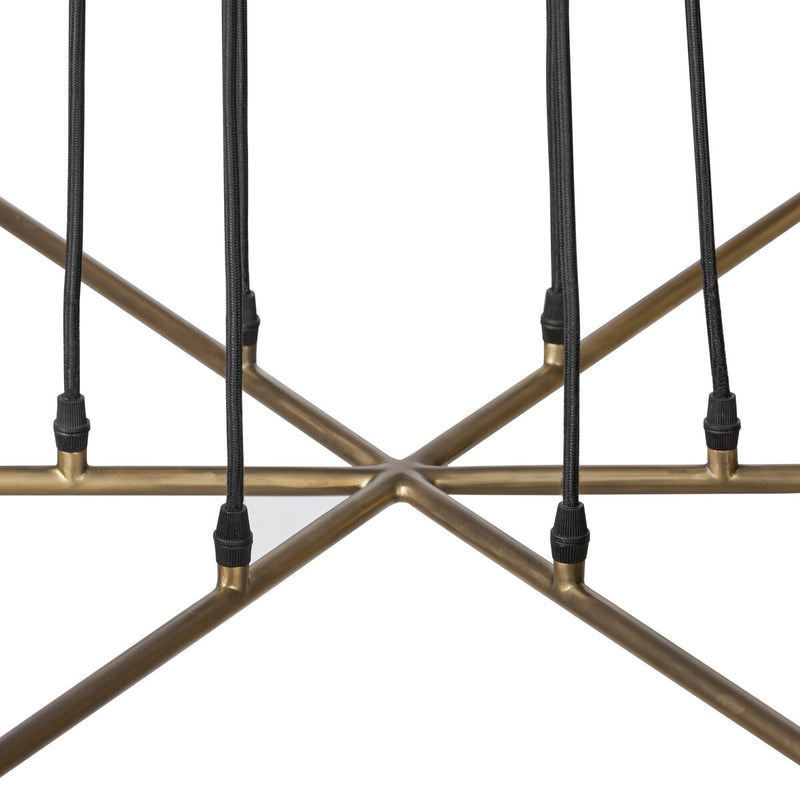 Keller Chandelier - Aged Brass