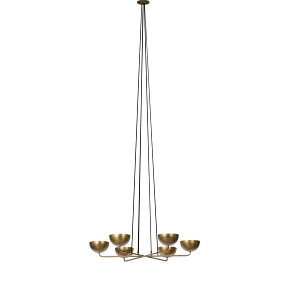 Keller Chandelier - Aged Brass