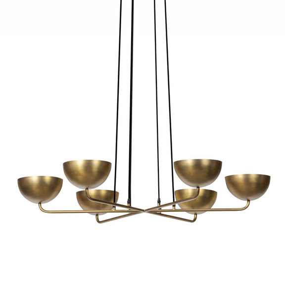Keller Chandelier - Aged Brass