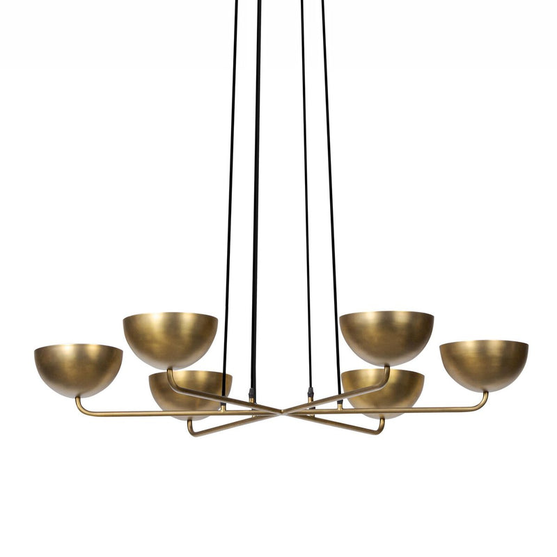 Keller Chandelier - Aged Brass