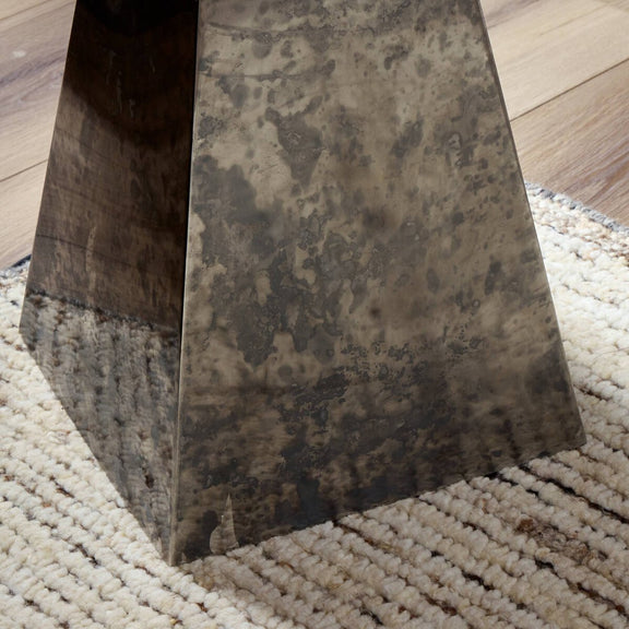 Banner Floor Lamp - Oxidized Brass Steel