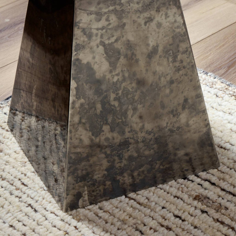 Banner Floor Lamp - Oxidized Brass Steel