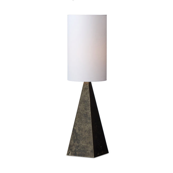 Banner Floor Lamp - Oxidized Brass Steel