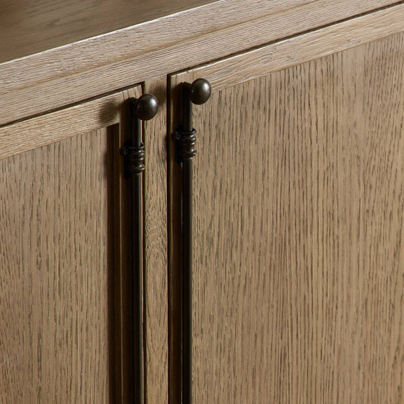 Adley Sideboard - Weathered Washed Oak Veneer