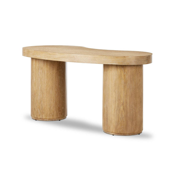 Leeds Desk - Blonde Oak Veneer