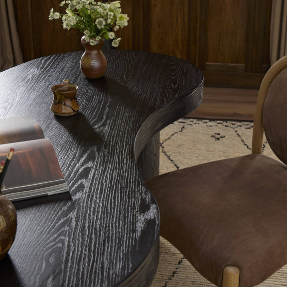 Leeds Desk - Ebony Veneer